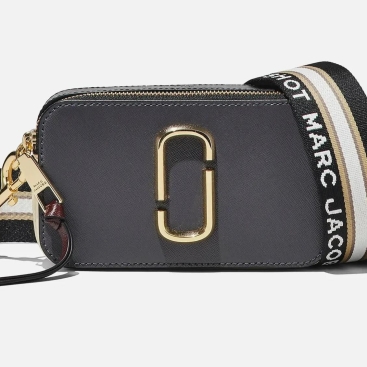 Túi xách nữ Marc Jacobs màu xám The Snapshot Calf Leather Camera Bag in Shadow Multi